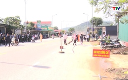 Thị xã Nghi Sơn tổ chức cưỡng chế, buộc khắc phục hậu quả đối với hộ gia đình lấn chiếm đất chưa sử dụng tại khu vực đô thị
