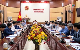 Giao ban tiến độ giải phóng mặt bằng các dự án trọng điểm ngành điện qua tỉnh Thanh Hóa
