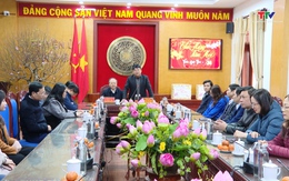 Trưởng Ban Quản lý Khu Kinh tế Nghi Sơn và các Khu công nghiệp tỉnh kiểm tra tình hình sản xuất và đời sống Nhân dân huyện Đông Sơn