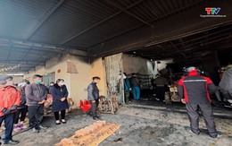 Cháy nhà dân trong đêm tại huyện Vĩnh Lộc