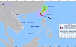 Bão số 5 giật trên cấp 17, di chuyển về phía Đài Loan (Trung Quốc)