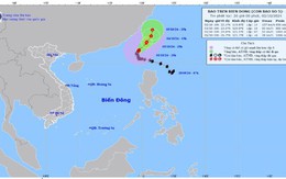 Bão số 5 di chuyển chậm theo hướng Bắc Đông Bắc, tốc độ khoảng 5km/h