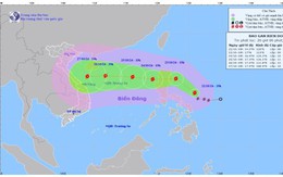 Bão Trà Mi giật cấp 10, di chuyển theo hướng Tây Bắc