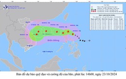 Bão Trà Mi sẽ liên tục tăng cấp sau khi vào Biển Đông