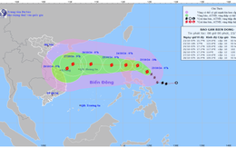 Bão Trà Mi tiếp tục mạnh thêm và hướng vào Biển Đông