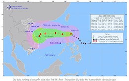 Dự báo thời tiết 24/10: Bão Trà Mi vào Biển Đông, Thanh Hóa có mưa giông 