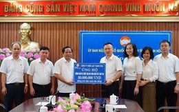 Ủy ban Mặt trận tổ quốc tỉnh tiếp nhận ủng hộ đồng bào bị thiệt hại do bão số 3