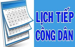 Thông báo về việc tiếp công dân định kỳ tháng 11 năm 2024