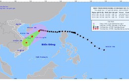 Bão số 7 cách quần đảo Hoàng Sa khoảng 230km về phía Bắc Đông Bắc