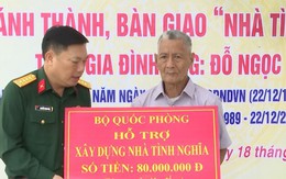 Ban Chỉ huy quân sự huyện Thọ Xuân tặng nhà tình nghĩa cho gia đình chính sách