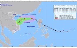 Bão số 9 cách quần đảo Hoàng Sa khoảng 480km