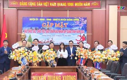 Quảng Xương gặp mặt các chức sắc, chức việc đạo Công giáo nhân dịp Giáng sinh