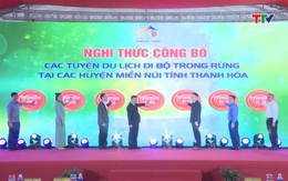 Lễ công bố các tuyến du lịch đi bộ trong rừng tại các huyện miền núi Thanh Hóa