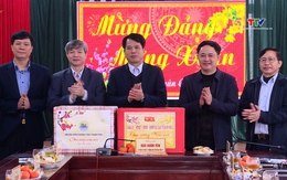Trưởng Ban Tuyên giáo Tỉnh ủy Đào Xuân Yên thăm, chúc Tết tại huyện Nga Sơn