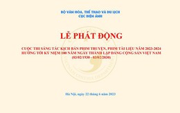 Cuộc thi “Sáng tác kịch bản phim truyện, phim tài liệu hướng tới kỷ niệm 100 năm Ngày thành lập Đảng Cộng sản Việt Nam”