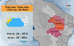 Video: Dự báo thời tiết khu vực tỉnh Thanh Hóa đêm 31/03, ngày 01/04/2024