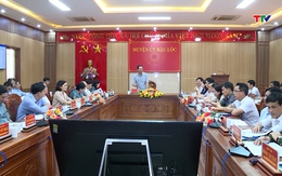 Phó Bí thư Tỉnh ủy Trịnh Tuấn Sinh làm việc tại Hậu Lộc