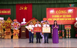 Xã Hoằng Quỳ, huyện Hoằng Hóa đón bằng công nhận xã đạt chuẩn nông thôn mới nâng cao