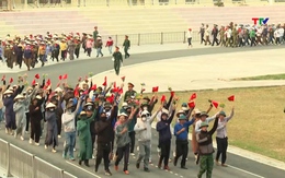 Luyện tập diễu binh, diễu hành kỷ niệm 70 năm Chiến thắng Điện Biên Phủ