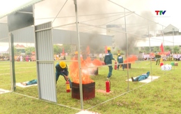 Hội thi nghiệp vụ chữa cháy và cứu nạn, cứu hộ huyện Triệu Sơn