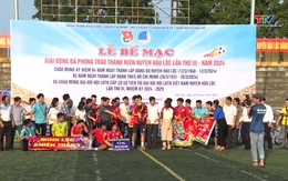 Sôi nổi giải bóng đá phong trào thanh niên huyện Hậu Lộc lần thứ III năm 2024
