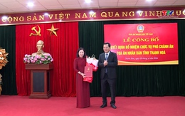 Công bố Quyết định bổ nhiệm Phó Chánh án Tòa án Nhân dân tỉnh Thanh Hóa