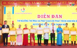 Diễn đàn văn hoá " Tín ngưỡng thờ Mẫu- Phật giáo với phát triển văn hóa du lịch huyện Thọ Xuân, tỉnh Thanh Hóa"