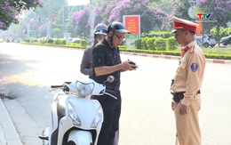 Hiệu quả sau 1 tháng cao điểm xử lý mô tô xe máy tại thành phố Thanh Hoá