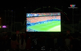 Viettel Thanh Hoá lắp đặt màn hình lớn xem Euro 2024 
tại quảng trường Lam Sơn