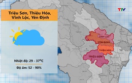Video: Dự báo thời tiết khu vực tỉnh Thanh Hóa đêm 19/6, ngày 20/6/2024