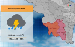 Video: Dự báo thời tiết khu vực tỉnh Thanh Hóa đêm 24/6, ngày 25/6/2024