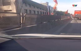 Xử phạt tài xế xe tải đi ngược chiều trên Quốc lộ 1A