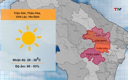 Video: Dự báo thời tiết khu vực tỉnh Thanh Hóa đêm 29/6, ngày 30/6/2024