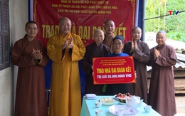 Hội Phật giáo tỉnh hỗ trợ làm nhà Đại đoàn kết tại huyện Cẩm Thủy và Quan Hóa