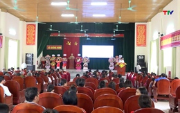 Xã Quảng Ninh huyện Quảng Xương tổ chức lễ công bố quyết định xã đạt chuẩn nông thôn mới nâng cao