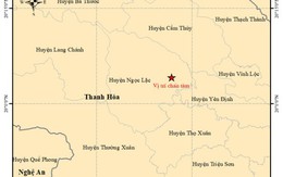 Tình hình động đất xảy ra trên địa bàn huyện Ngọc Lặc, tỉnh Thanh Hoá