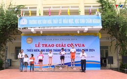 Hấp dẫn với các cuộc đấu trí tại Giải Cờ vua thiếu niên, nhi đồng thành phố Thanh Hoá năm 2024 