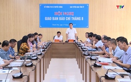 Giao ban báo chí tháng 8 năm 2024