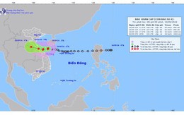 Bão số 4 cách Quảng Bình - Quảng Trị khoảng 190km về phía Đông