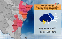 Dự báo thời tiết khu vực tỉnh Thanh Hóa đêm 29/9, ngày 30/9/2024