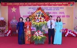 Trưởng Ban Tuyên giáo Tỉnh ủy Đào Xuân Yên dự lễ khai giảng năm học mới tại Trường THPT Hoàng Lê Kha