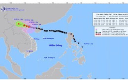 Bão số 3 tiến sâu vào đất liền, sức gió mạnh cấp 11-12