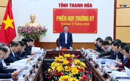 Phiên họp thường kỳ tháng 1 của UBND tỉnh