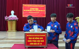 Trung tâm Huấn luyện và Thi đấu Thể dục thể thao Thanh Hoá quyên góp ủng hộ đồng bào khắc phục thiệt hại do cơn bão số 10