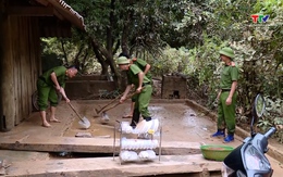 Thôn Thanh Sơn khắc phục hậu quả mưa lũ sau bão số 10