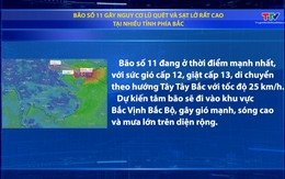 Bão số 11 gây nguy cơ lũ quét và sạt lở rất cao tại nhiều tỉnh phía Bắc