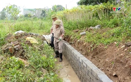 Khơi thông các tuyến kênh tưới, tiêu