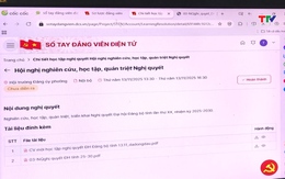 Tích cực triển khai ứng dụng sổ tay đảng viên điện tử