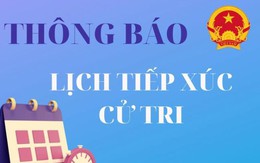 Thông báo lịch tiếp xúc cử tri của Tổ đại biểu Hội đồng Nhân dân tỉnh Thanh Hóa