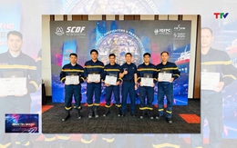 Cán bộ Công an tỉnh Thanh Hóa xuất sắc dành giải tại Hội thi lính chữa cháy và nhân viên cấp cứu toàn cầu SGFPC 2025 Singapore